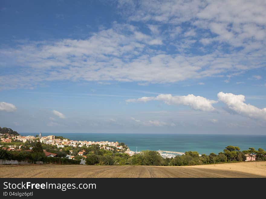 Little village in the sea