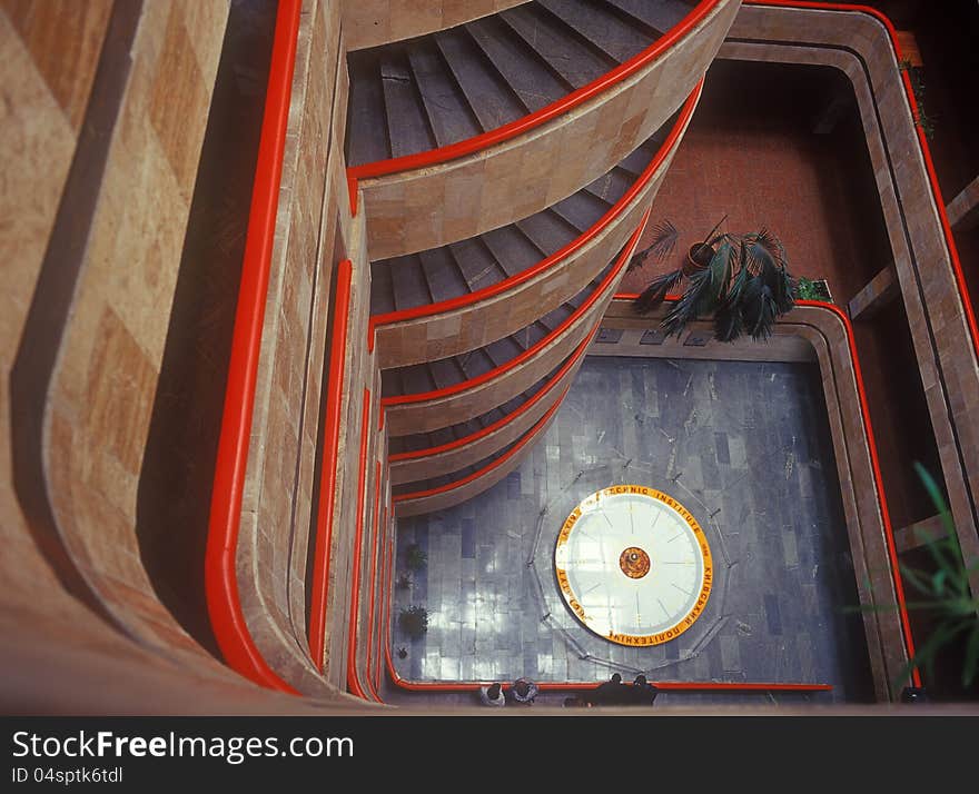 Library hall. View from above.