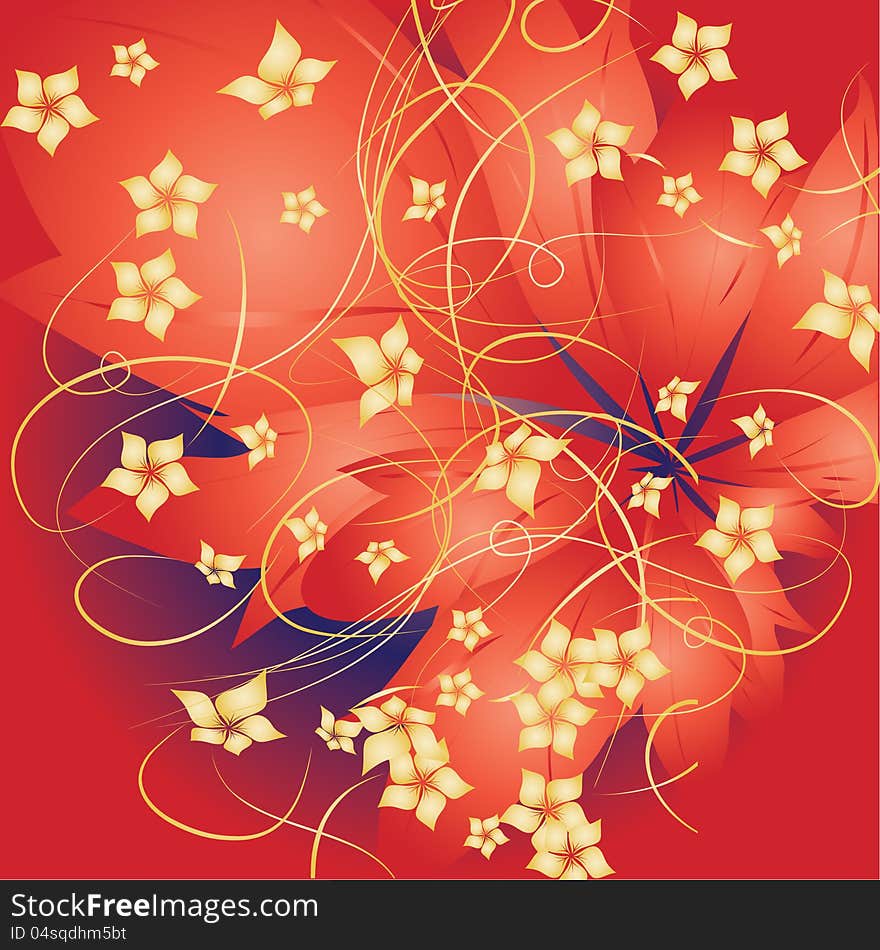 Abstract Flowers Background