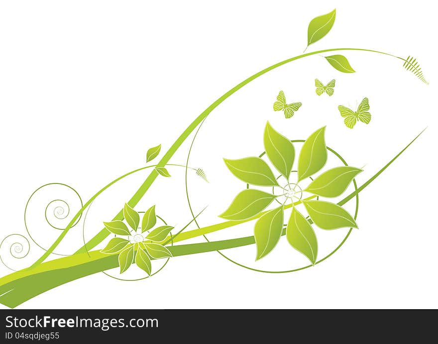 Green ecology floral