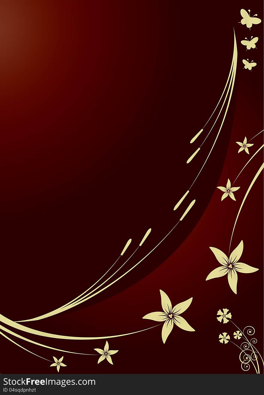 Abstract flowers background