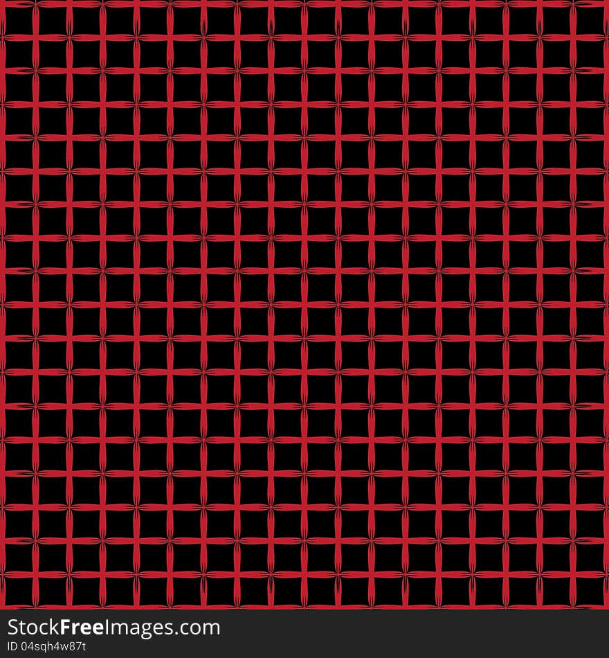 Isometric pattern in three red color