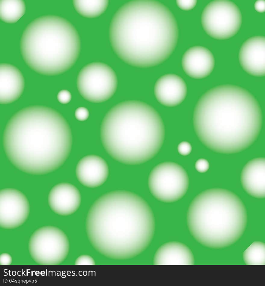 Seamless pattern with round and square design, greens, vector illustration