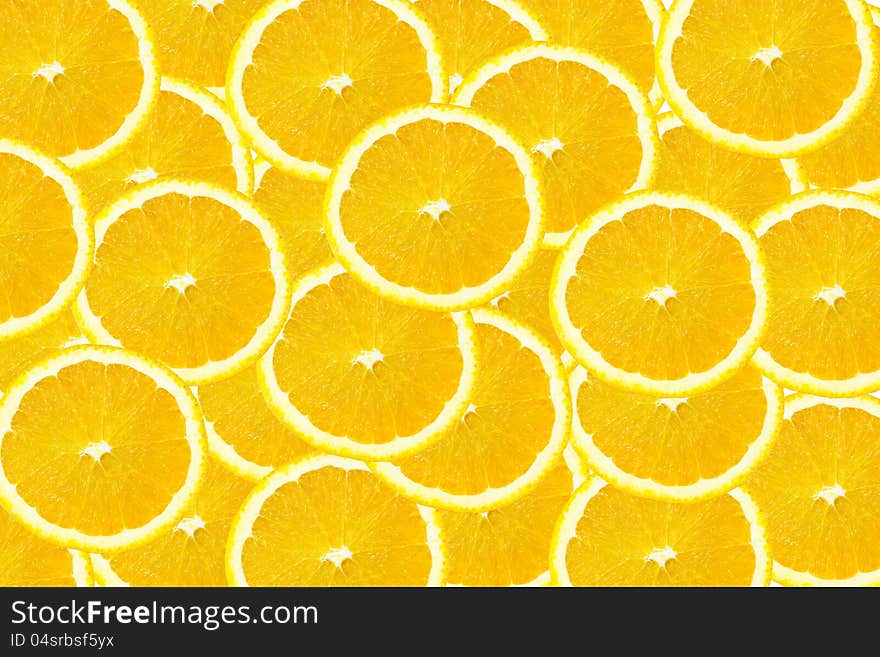 Slice of orange background