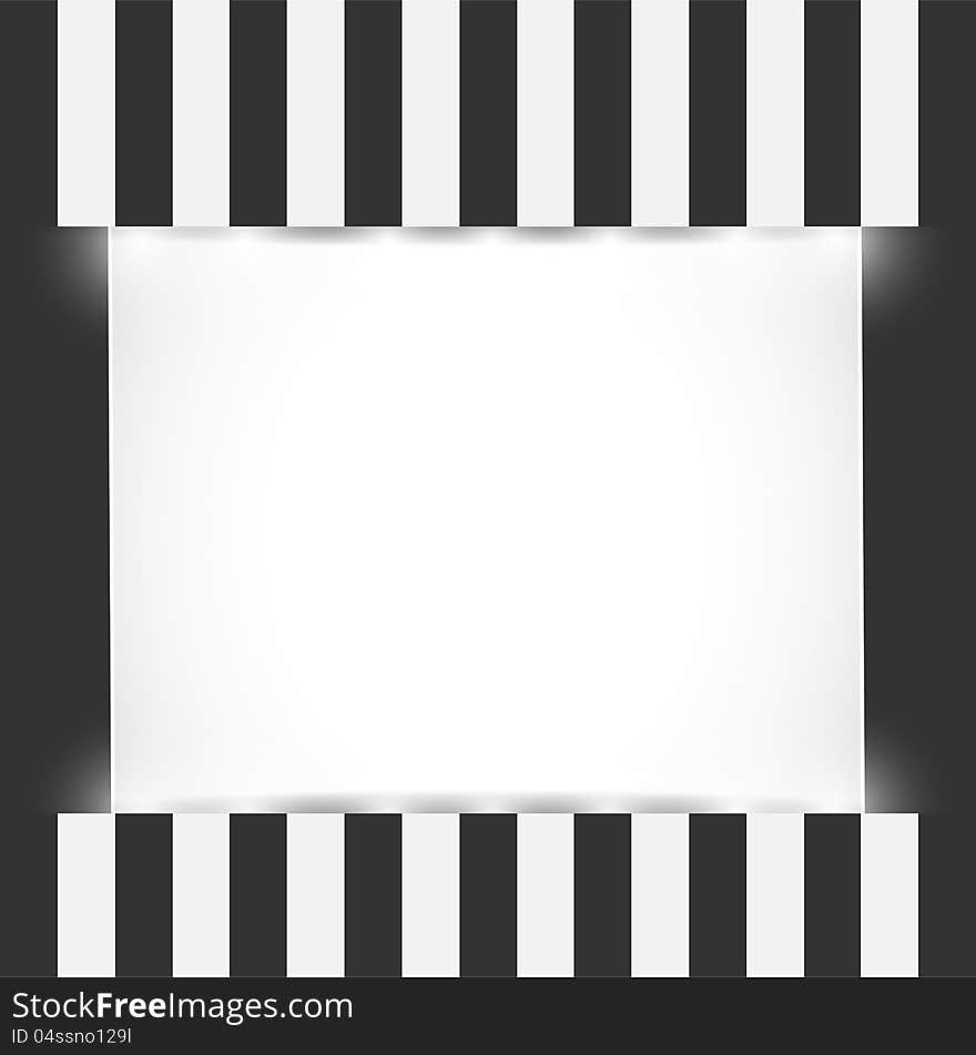 Abstract vintage showcase background with striped borders