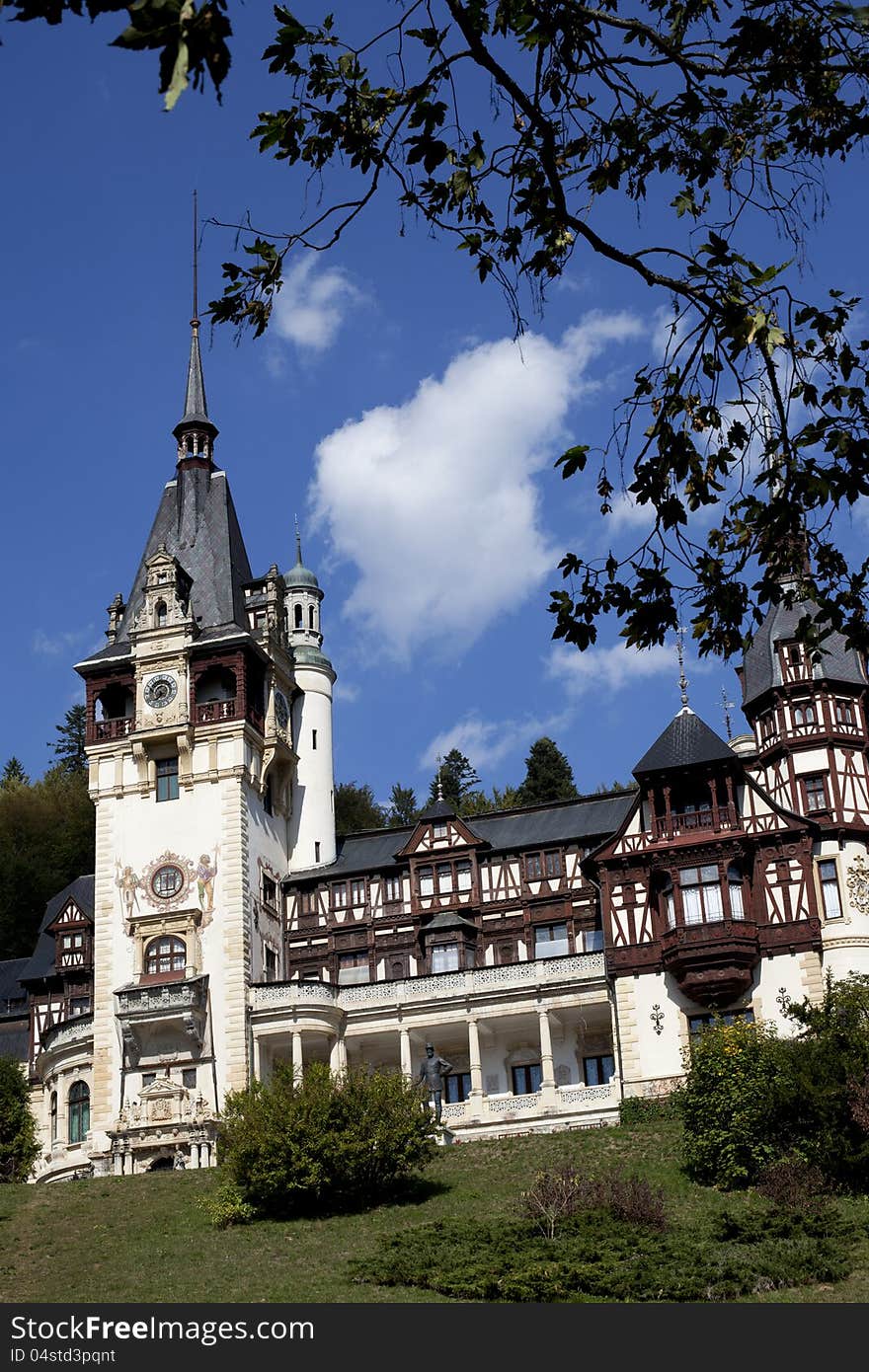 Castle against blue sky