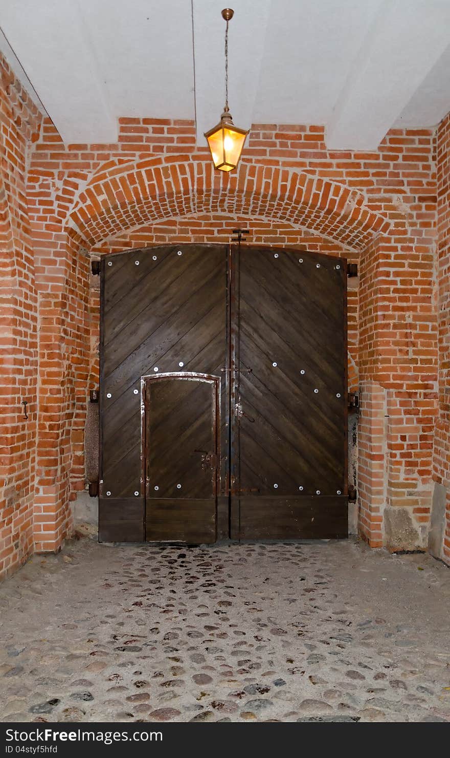 Medieval castle door