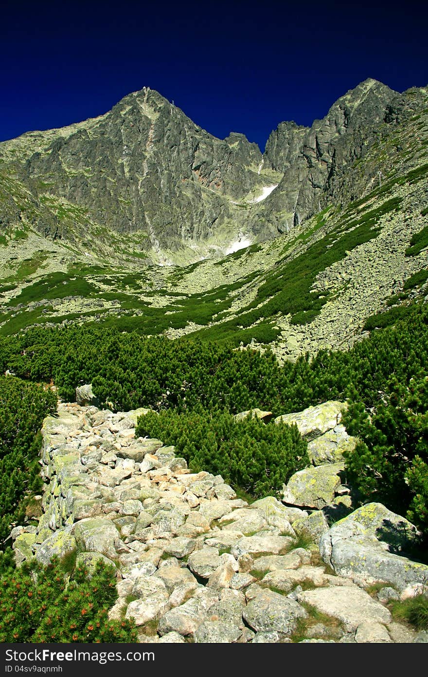 Lomnicky stit - peak in High Tatras mountains, Slovakia. Lomnicky stit - peak in High Tatras mountains, Slovakia