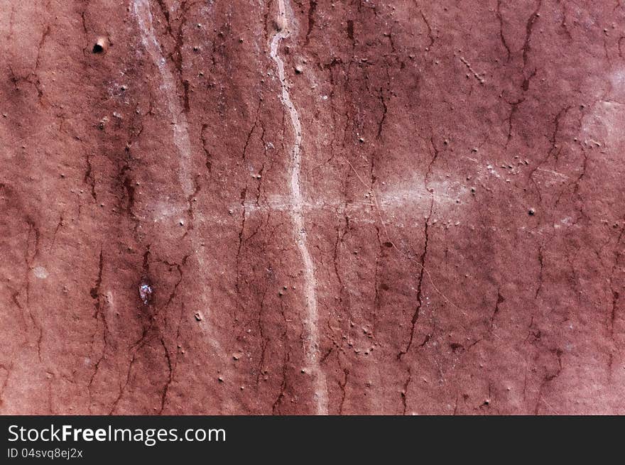 Aged painted metal surface with cracks and stains. Aged painted metal surface with cracks and stains