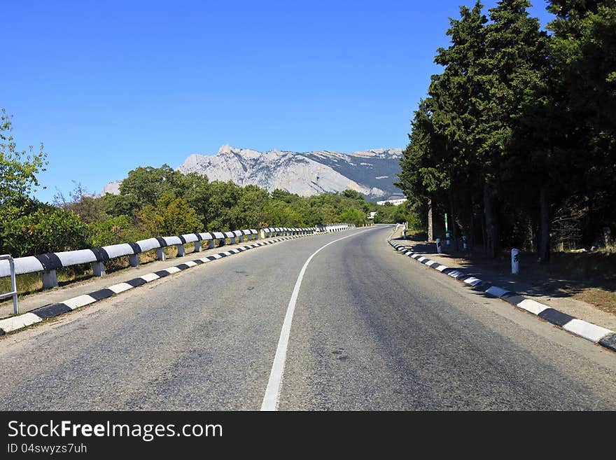 Road in the mountains