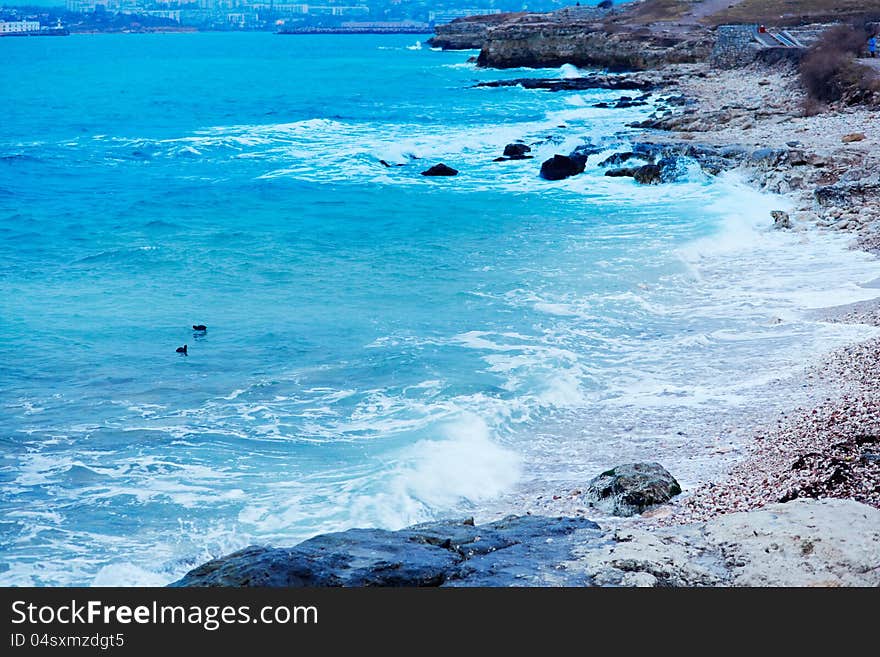 Landscape with the sea, Crimea. Ukraine. Landscape with the sea, Crimea. Ukraine