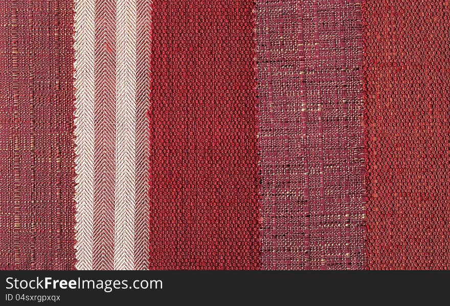 Background with different samples of textured textiles. Background with different samples of textured textiles