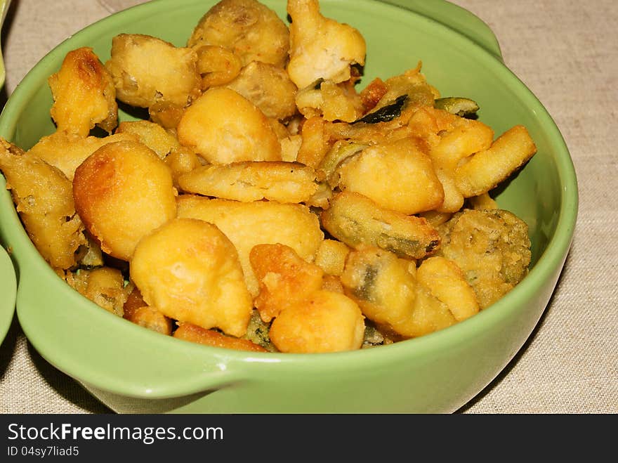 Fried vegetables