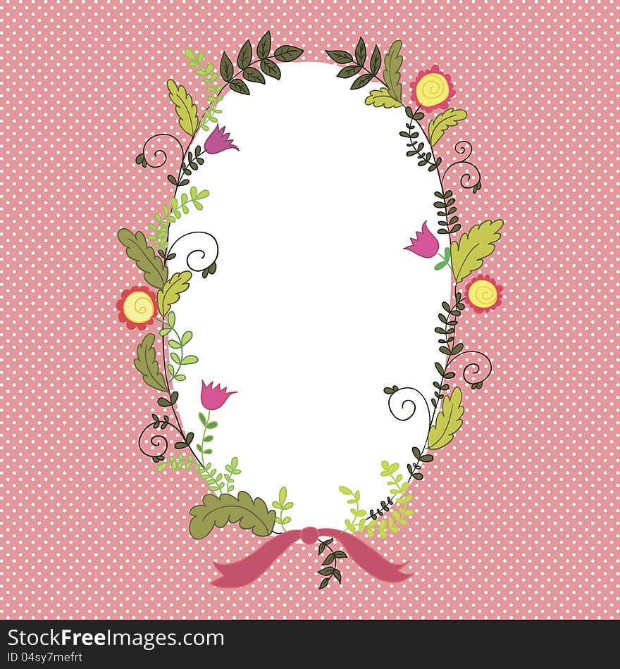 Vector floral border