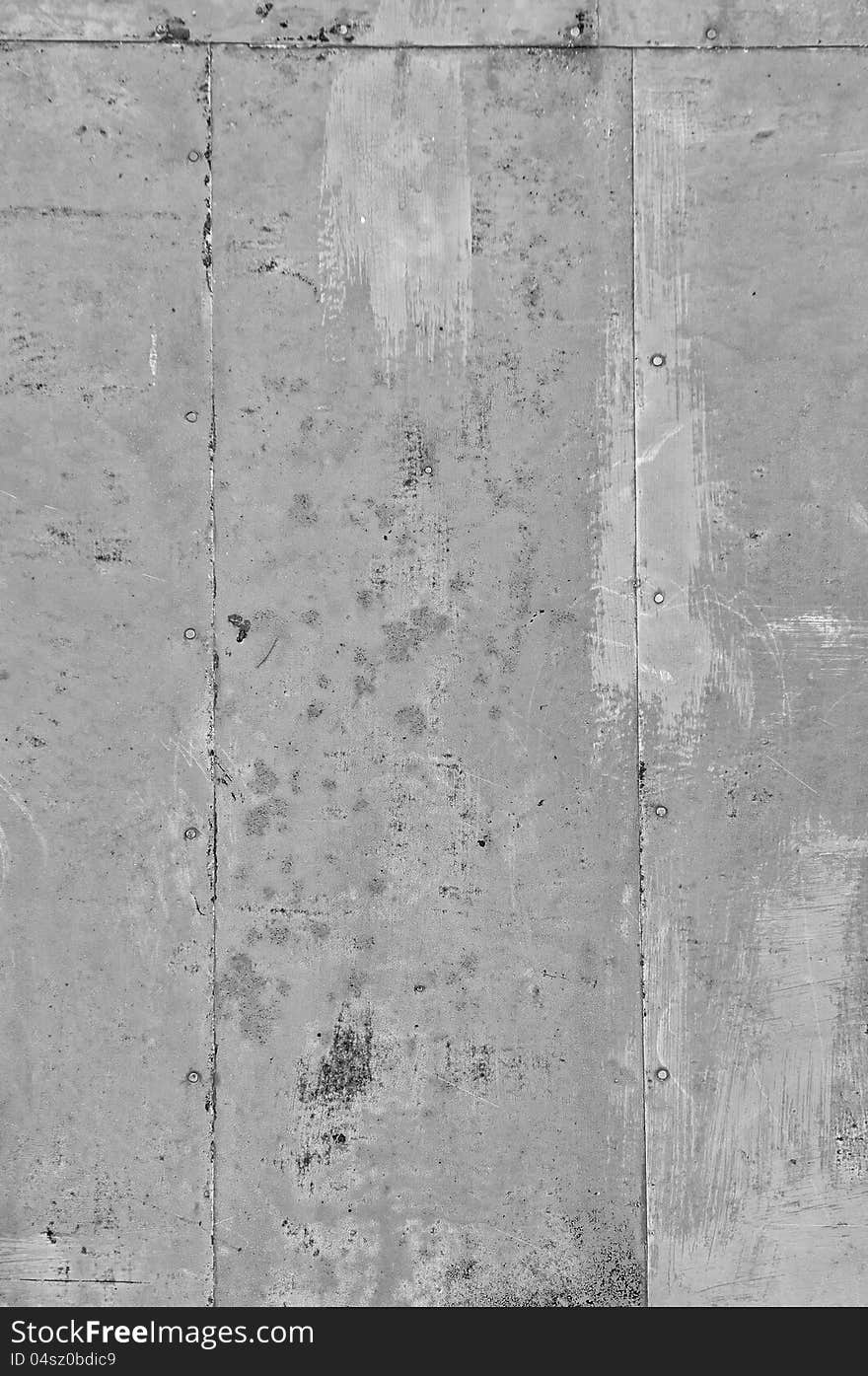 Sheets of metal painted grey as a background. Sheets of metal painted grey as a background