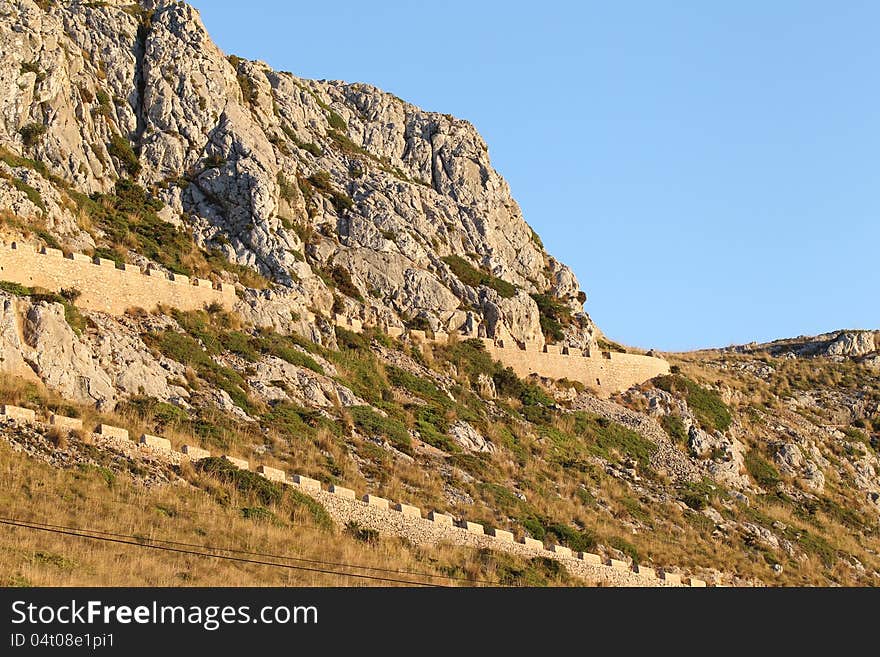 The landscape on the island