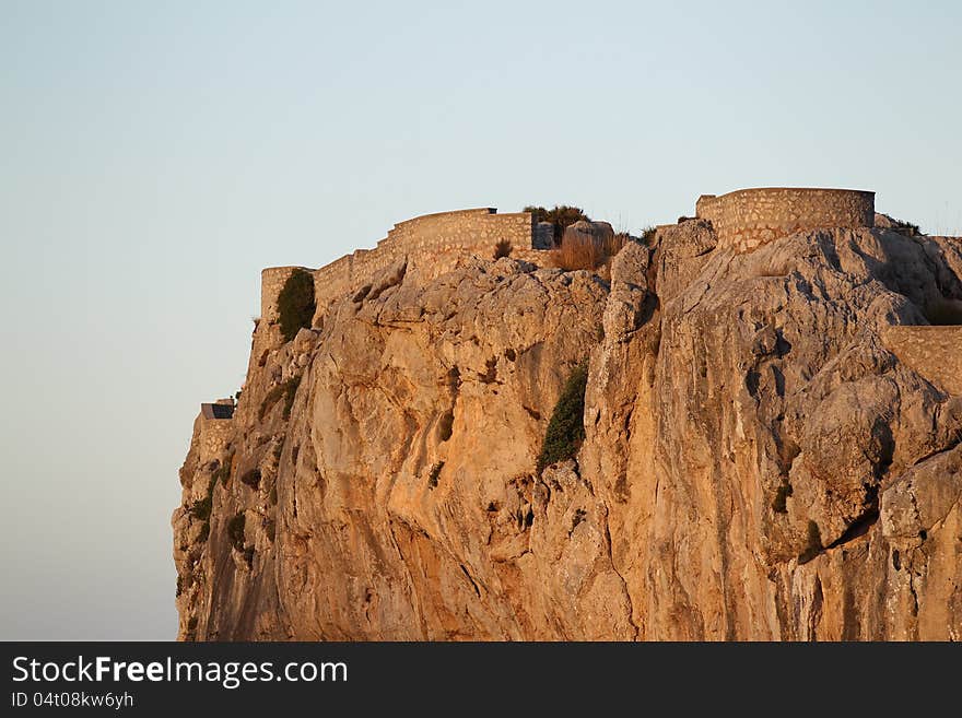 The landscape on the island