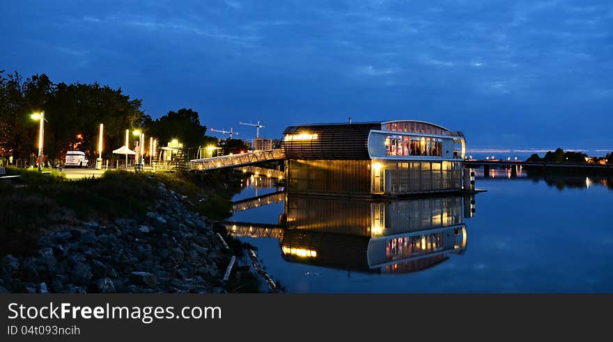 Building On The River At Canada