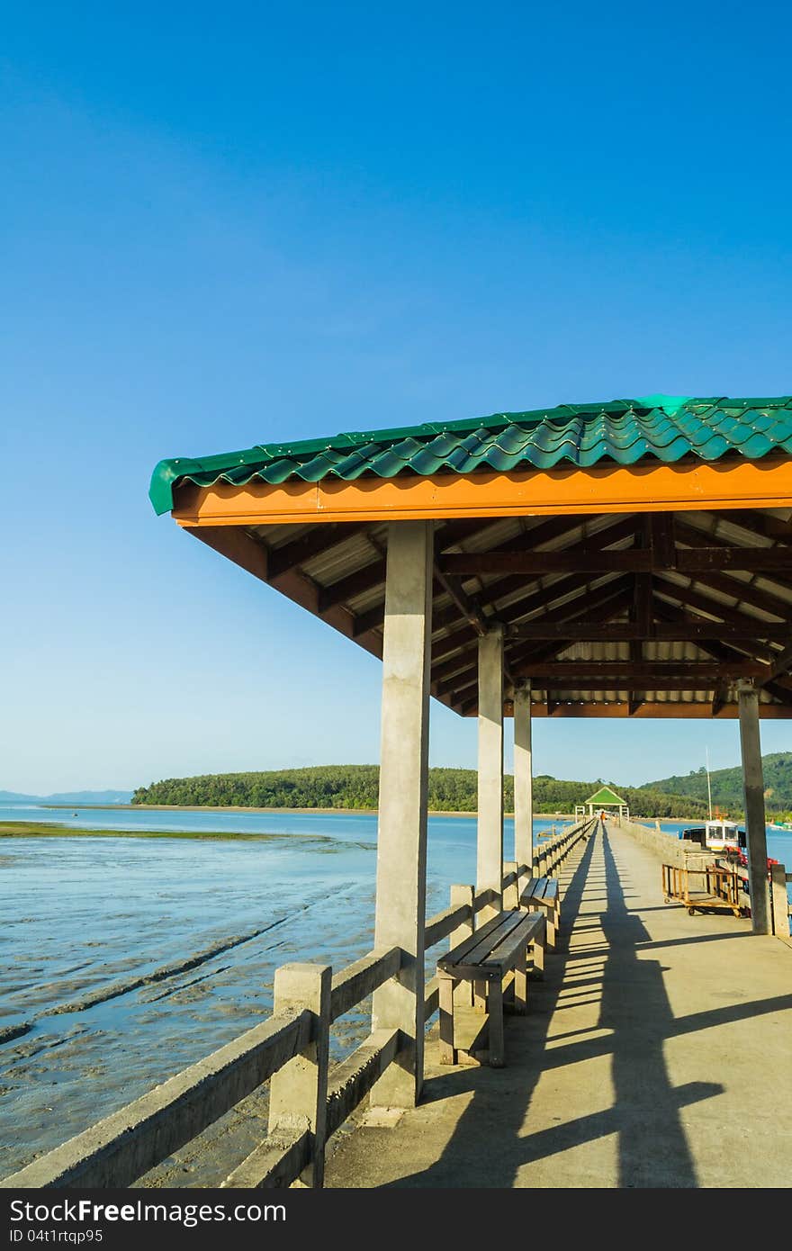 A shelter on the bridge, Phuket