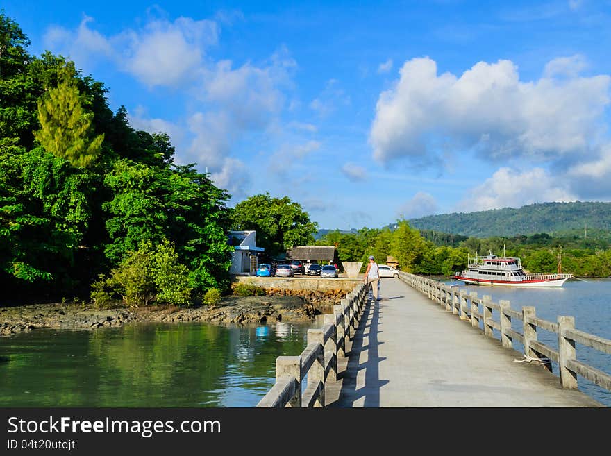 Beautiful scenery of seaport, Phuket. Beautiful scenery of seaport, Phuket