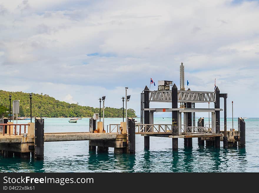 Ton Sai Bay Sea Port At Phi Phi Island, Krabi