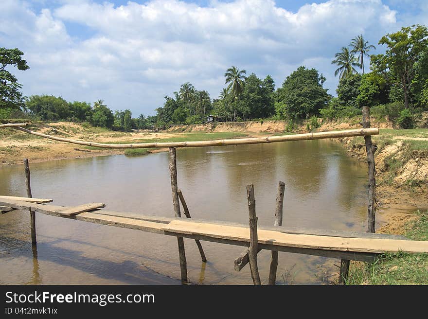 Bridges and rivers. Laos