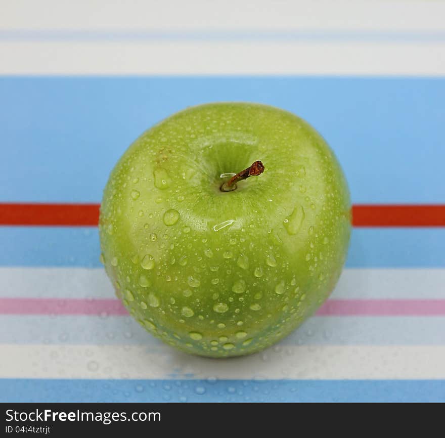 Fresh green apple, one of general fruit