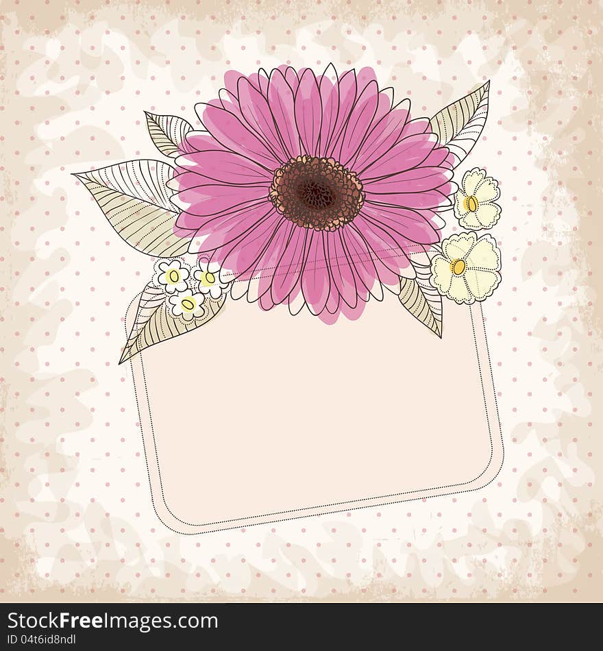 Flower's  background for invitations