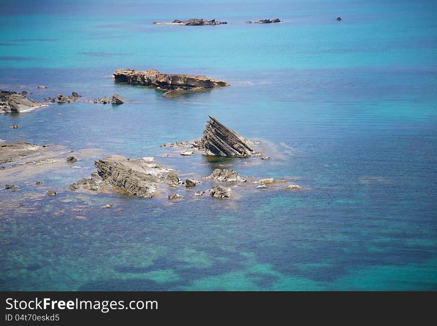 Rock at seaside