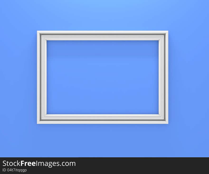 White photo frame.