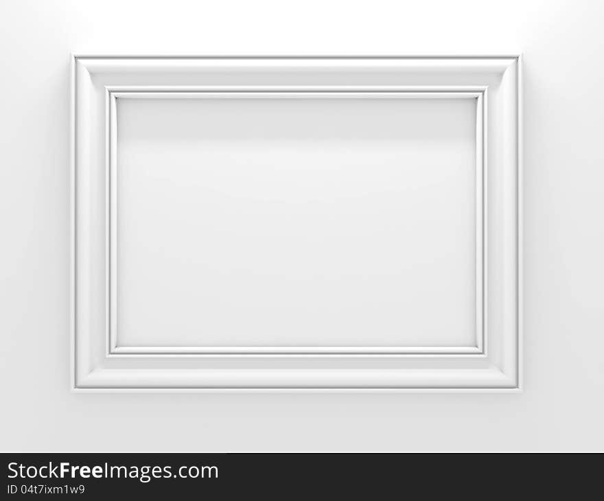 White photo frame.