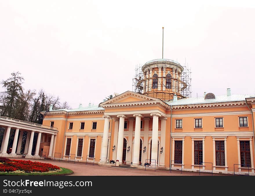 Historic building under restoration