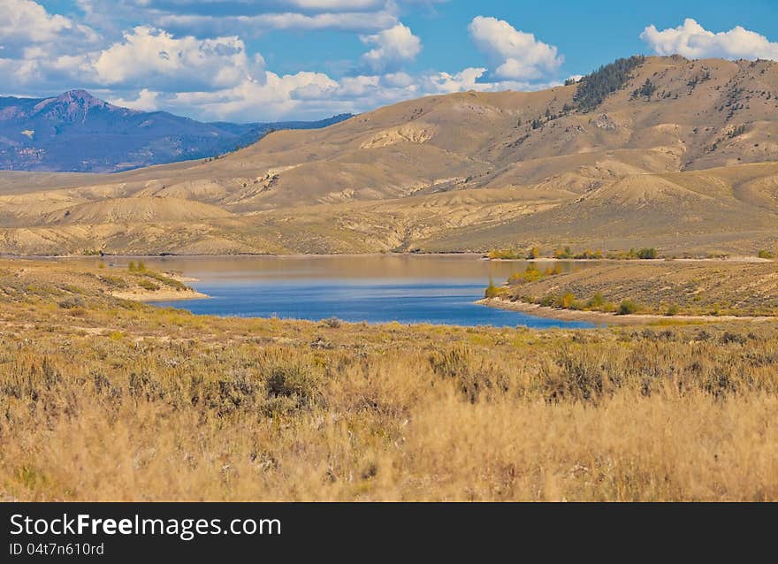 Blue skies and mountains on an autumn day in Colorado. Blue skies and mountains on an autumn day in Colorado