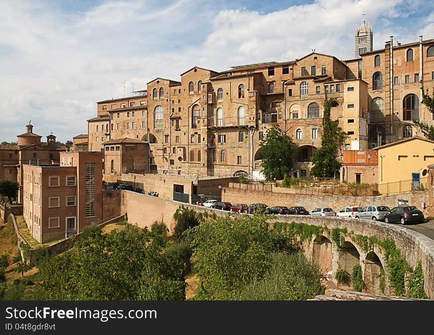 A view of  Siena, Tuscan, Italy. A view of  Siena, Tuscan, Italy.