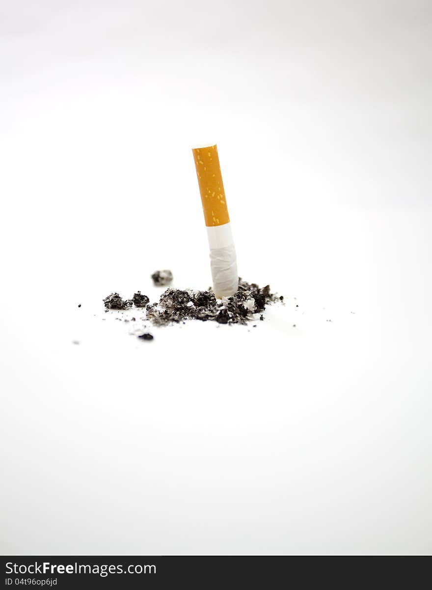One Cigarettes isolated in  white background