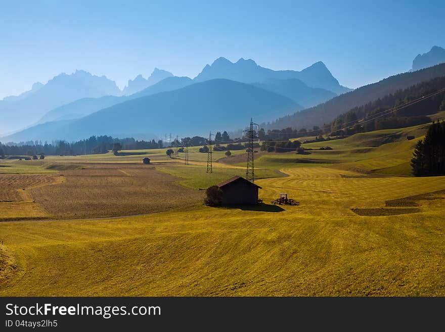 The view of Dolomiti mountain