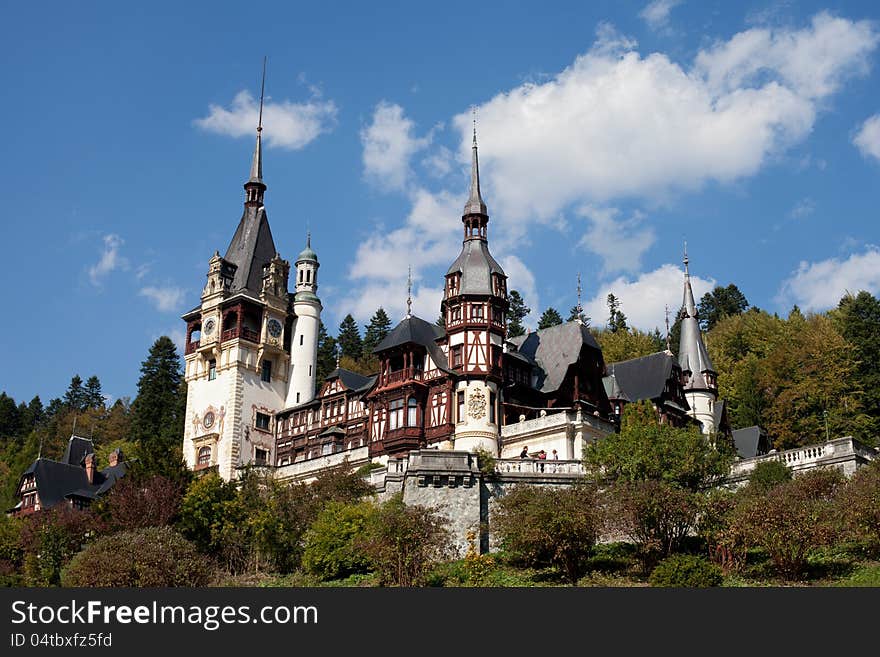 Historical palace against bue sky