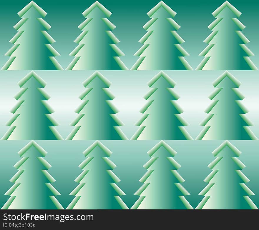 Firtrees, seamless pattern