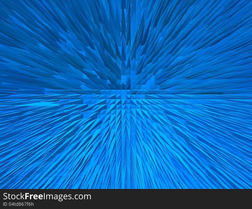 Image of blue abstract sharp prickles background. Image of blue abstract sharp prickles background