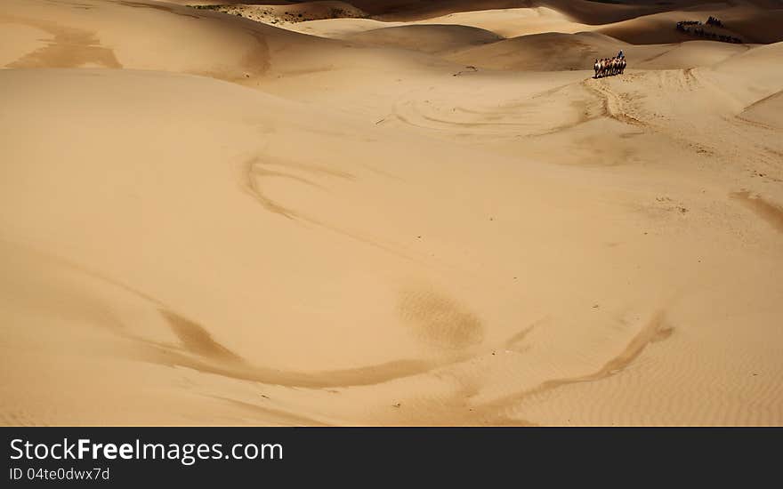 A image of desert in Sounding Sand Bay. A image of desert in Sounding Sand Bay