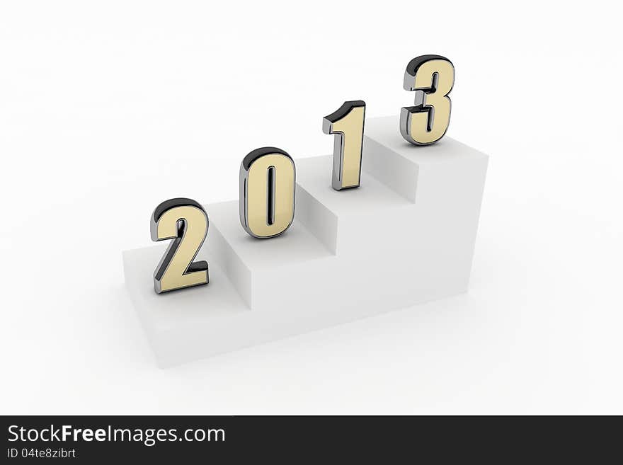 2013 gold metal silver new year. 2013 gold metal silver new year