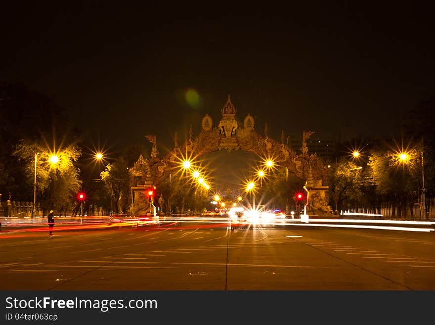 Beautiful lights in the night.