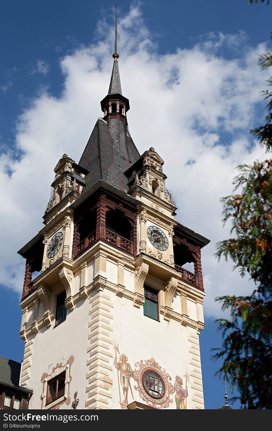 tower against blue sky