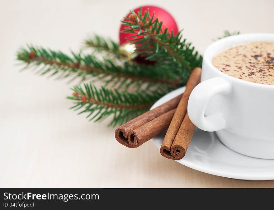 Christmas cappuccino