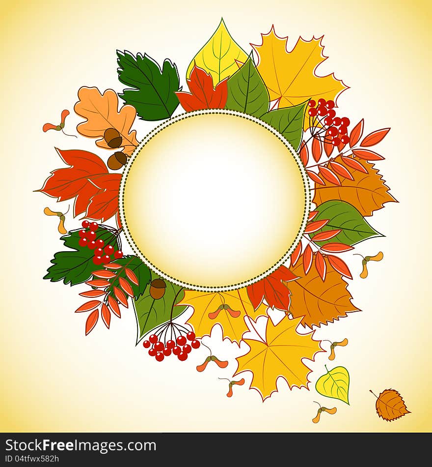 Autumn leaves background