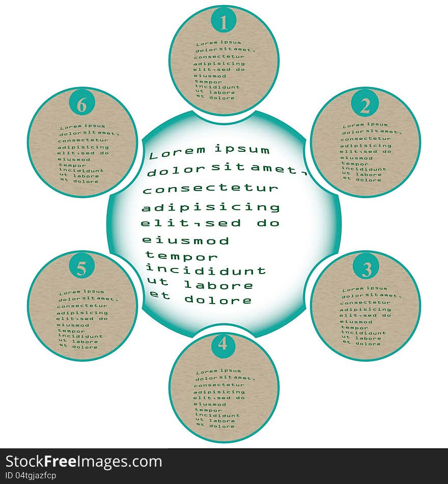 Vector set of colored ribbons for different sample options