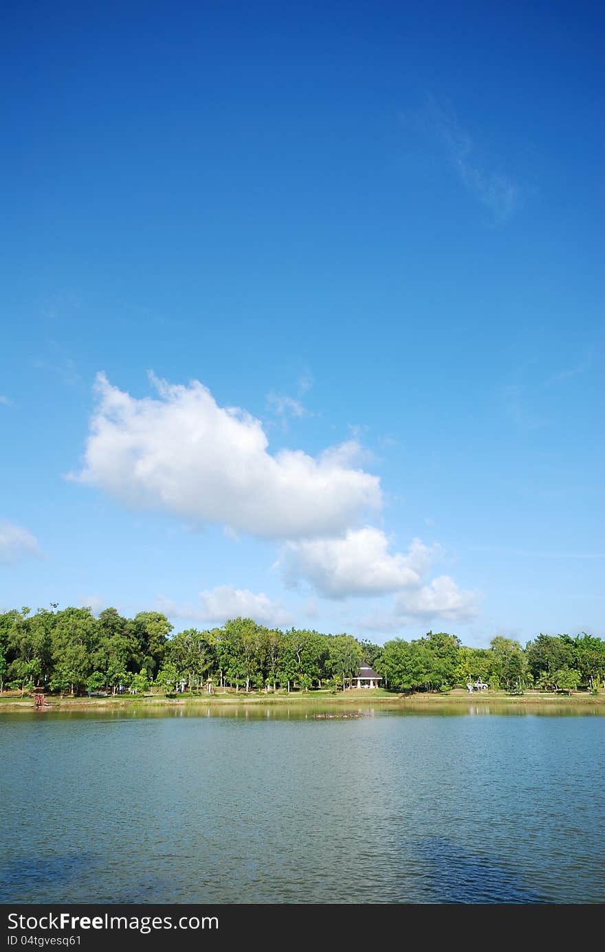 Lake and sky