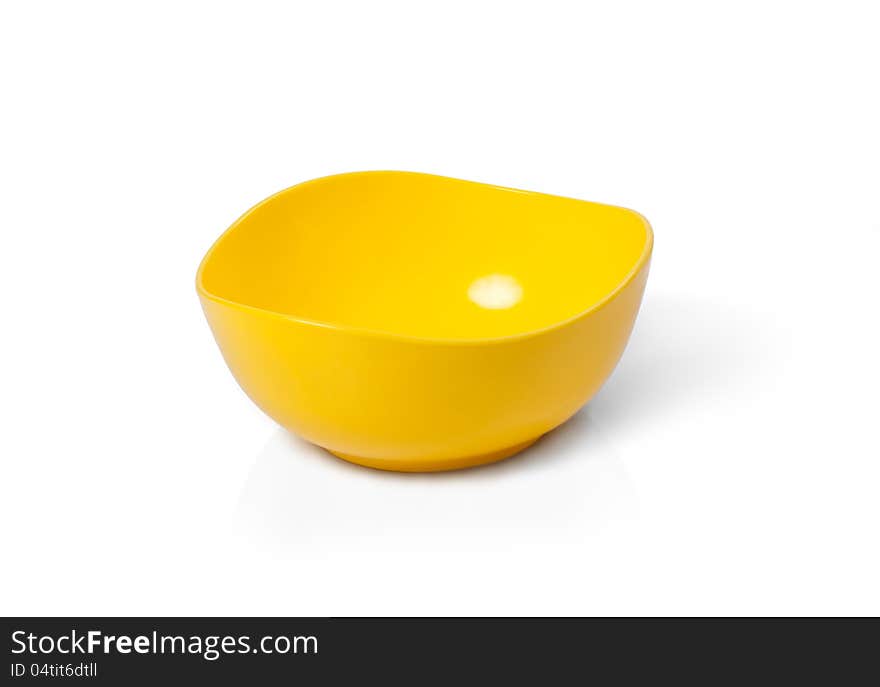 Yellow Plastic Microwave Bowl