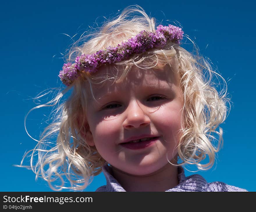 Happy smiling little girl