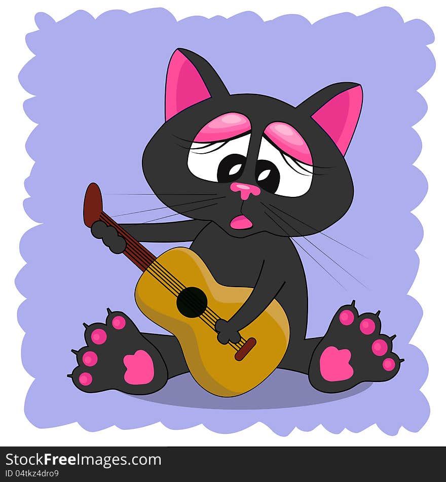 Vector Illustration Of Cat